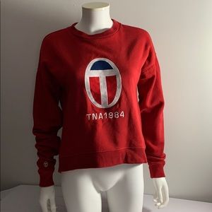 Oversized TNA Cropped Hoodie